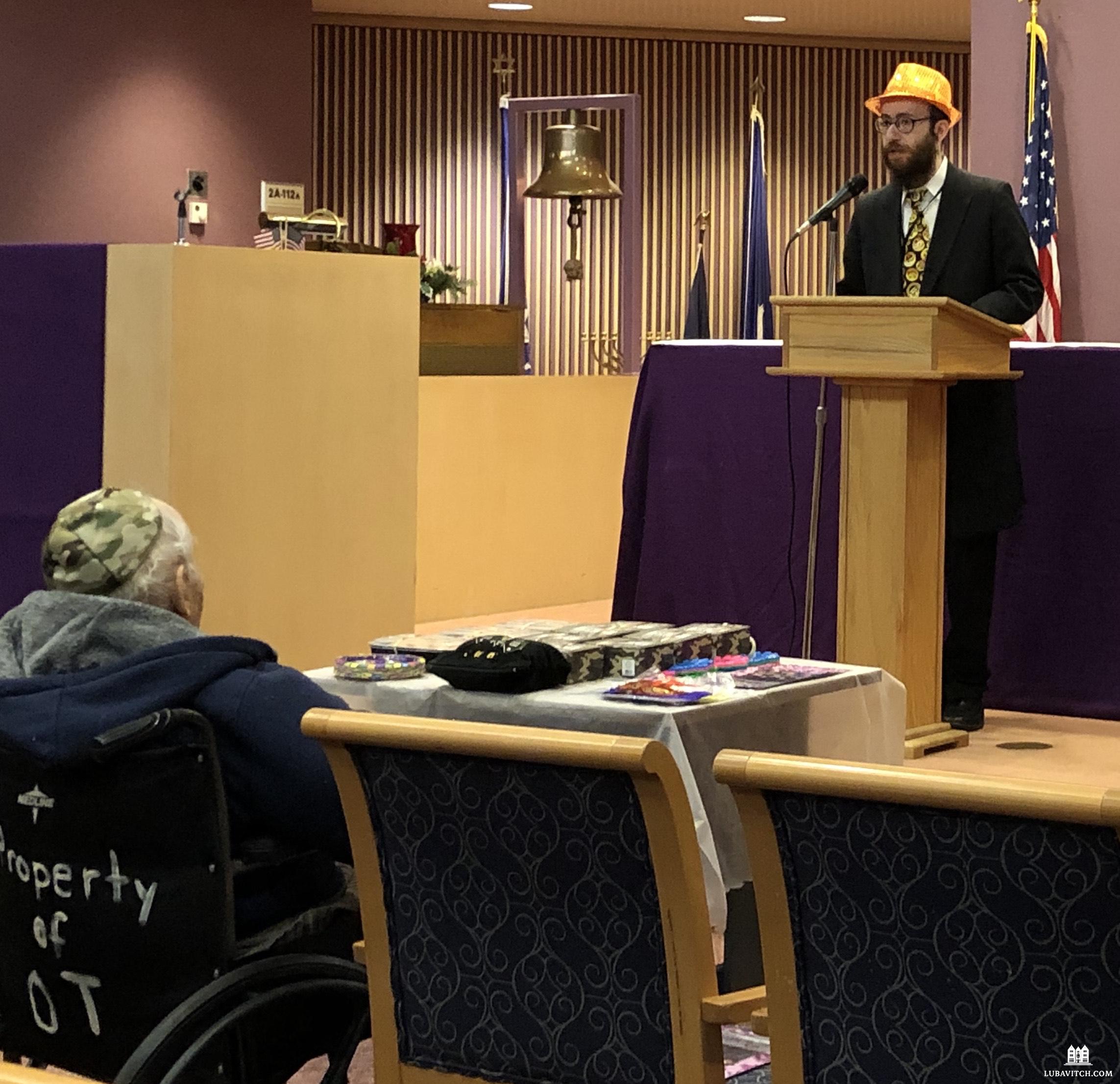 Purim Makes it to Maryland VA Hospital Just in Time Chabad Lubavitch